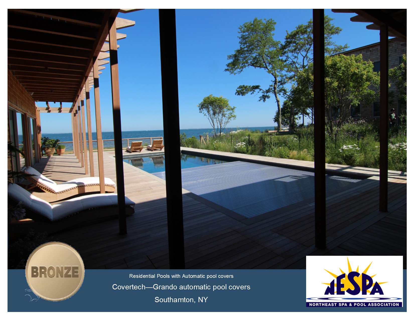 Covertech - Grando automatic rigid free form pool cover Bronze Award North East Pool & SPA 2016
