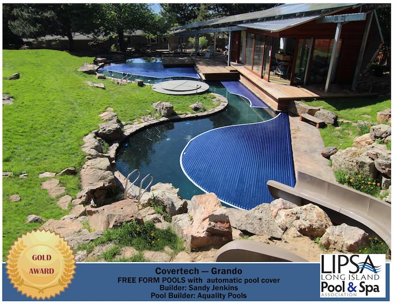 Covertech - Grando automatic rigid free form pool cover GOLD2 Award Long Island Pool & SPA 2016