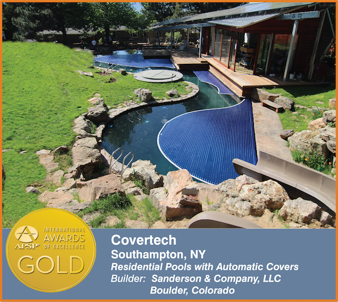 Covertech Grando automatic rigid pool cover International APSP Silver Award 2016