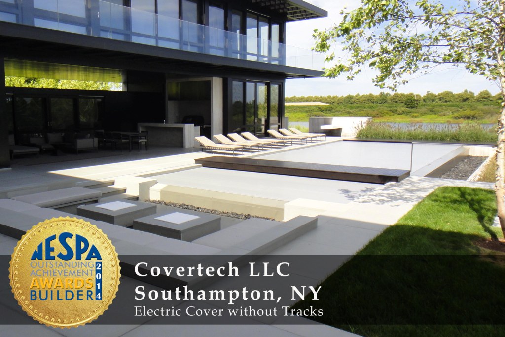 Covertech Grando automatic pool cover NE Pool & SPA Gold2 Award 2014