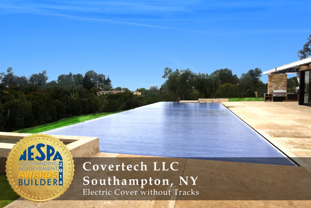 Covertech Grando automatic pool cover NE Pool & SPA Gold3 Award 2014