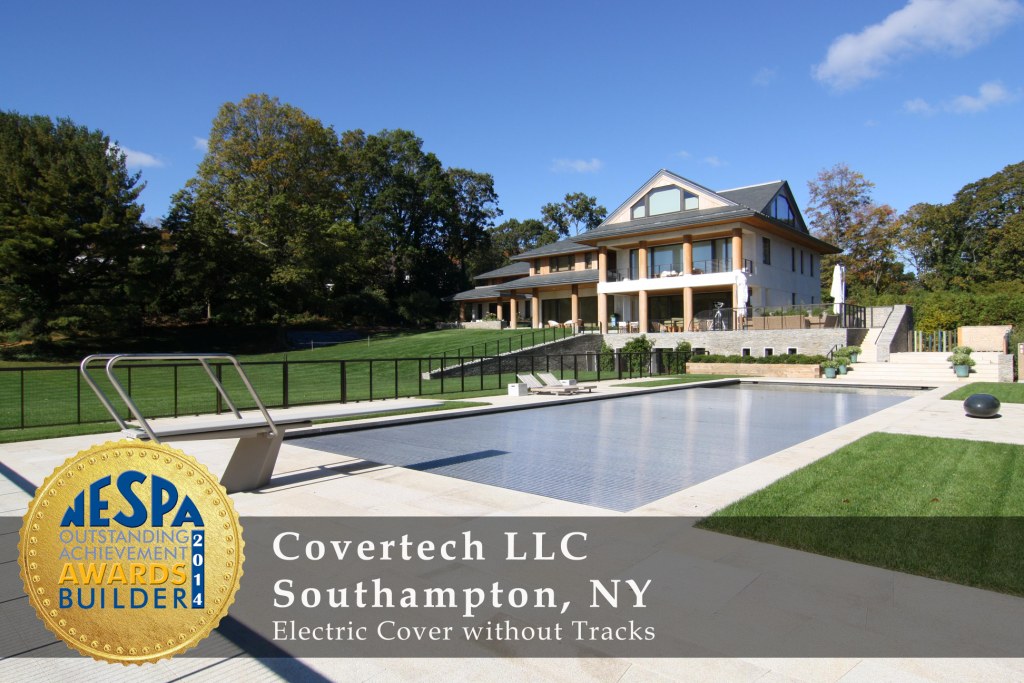 Covertech Grando automatic pool cover NE Pool & SPA Gold4 Award 2014