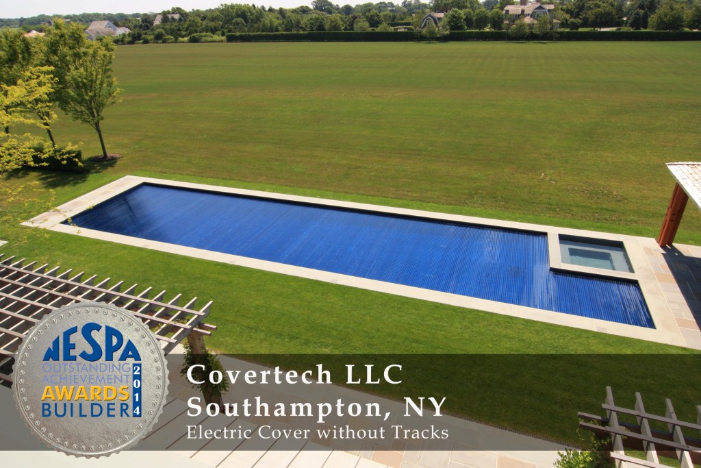 Covertech Grando automatic pool cover NE Pool & SPA Silver3 Award 2014