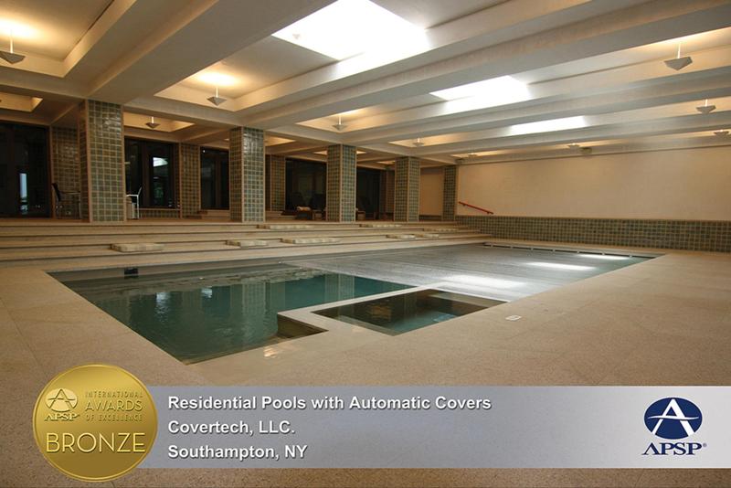 Covertech Grando automatic rigid pool cover International pool cover APSP Bronze Award 2013 