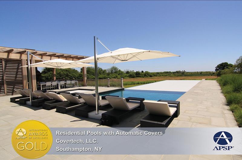 Covertech Grando automatic pool cover International Pool Cover APSP Gold Award 2013 