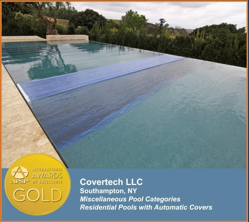 Covertech Grando automatic rigid slated pool cover International APSP Gold Award 2014